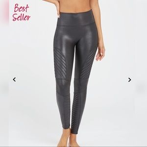 SPANX Faux Leather Moto Leggings *BRAND NEW*